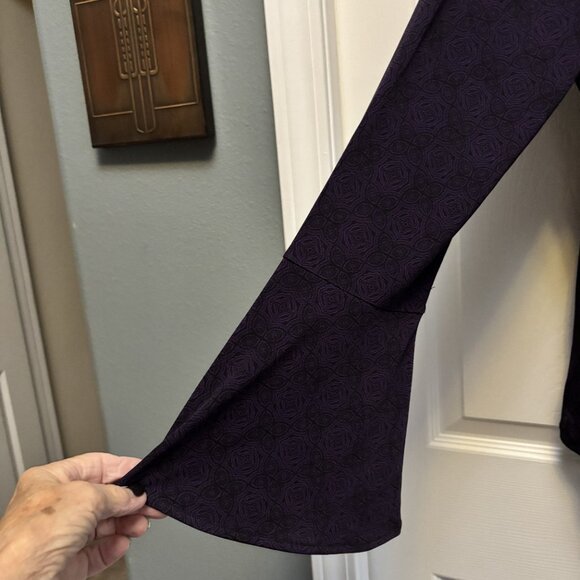 NWT Women's Mickael Kors Purple Blouse Size XL Free Shipping - Picture 4 of 4